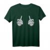 Halloween Mittelfinger Skelett Hand Schädel T-Shirt – Lustiges Halloween-Kostüm und Geschenk für Männer und Frauen