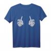 Halloween Mittelfinger Skelett Hand Schädel T-Shirt – Lustiges Halloween-Kostüm und Geschenk für Männer und Frauen