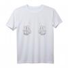 Halloween Mittelfinger Skelett Hand Schädel T-Shirt – Lustiges Halloween-Kostüm und Geschenk für Männer und Frauen