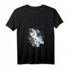 HapDuck Frozen Olaf T-Shirt mit V-Ausschnitt - Officially Licensed Schneeflocken Design