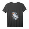 HapDuck Frozen Olaf T-Shirt mit V-Ausschnitt - Officially Licensed Schneeflocken Design