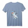HapDuck Frozen Olaf T-Shirt mit V-Ausschnitt - Officially Licensed Schneeflocken Design