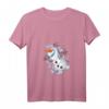 HapDuck Frozen Olaf T-Shirt mit V-Ausschnitt - Officially Licensed Schneeflocken Design