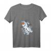 HapDuck Frozen Olaf T-Shirt mit V-Ausschnitt - Officially Licensed Schneeflocken Design