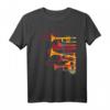 Jazz Musik Player T-Shirt mit Trompete - Retro Vintage 70er Style für Musiker & Musikfans