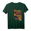 Jazz Musik Player T-Shirt mit Trompete - Retro Vintage 70er Style für Musiker & Musikfans