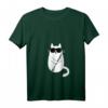 Lustiges Damen Katzen mit Sonnenbrille Klarinettistin T-Shirt – Perfektes Geschenk für Klarinettisten, Katzenliebhaber und Musikfans