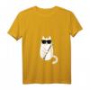 Lustiges Damen Katzen mit Sonnenbrille Klarinettistin T-Shirt – Perfektes Geschenk für Klarinettisten, Katzenliebhaber und Musikfans