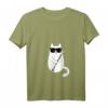 Lustiges Damen Katzen mit Sonnenbrille Klarinettistin T-Shirt – Perfektes Geschenk für Klarinettisten, Katzenliebhaber und Musikfans