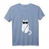 Lustiges Damen Katzen mit Sonnenbrille Klarinettistin T-Shirt – Perfektes Geschenk für Klarinettisten, Katzenliebhaber und Musikfans