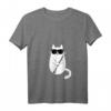Lustiges Damen Katzen mit Sonnenbrille Klarinettistin T-Shirt – Perfektes Geschenk für Klarinettisten, Katzenliebhaber und Musikfans