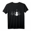 Kontrabass T-Shirt Herzschlag Instrument Musiker Geschenk – Perfekt für Musiker, Bandmitglieder und Musiklehrer