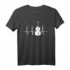 Kontrabass T-Shirt Herzschlag Instrument Musiker Geschenk – Perfekt für Musiker, Bandmitglieder und Musiklehrer