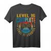 Level 16 Complete Level 17 Loading Gaming T-Shirt - Perfektes Geburtstagsgeschenk für Videospieler, Nerds und eSport Fans