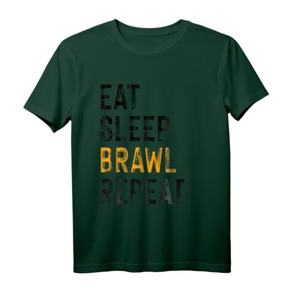 Eat, Sleep, Brawl, Repeat. Ver 7. T-Shirt – Lustiges Gaming T-Shirt für E-Sports Fans & Alltagstaugliches Gamer-Design