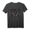 Gaming Zocken Level 10 Geburtstag T-Shirt für PS5 & PC Gamer – Retro Style, E-Sport & Multiplayer Geschenk
