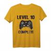 Gaming Zocken Level 10 Geburtstag T-Shirt für PS5 & PC Gamer – Retro Style, E-Sport & Multiplayer Geschenk