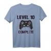 Gaming Zocken Level 10 Geburtstag T-Shirt für PS5 & PC Gamer – Retro Style, E-Sport & Multiplayer Geschenk