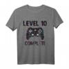 Gaming Zocken Level 10 Geburtstag T-Shirt für PS5 & PC Gamer – Retro Style, E-Sport & Multiplayer Geschenk