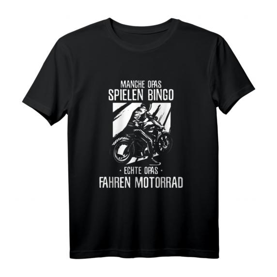Herren Motorrad T-Shirt für Opa & Biker – Lustiges Design für Bingo spielende Opas, perfekte Geschenkidee für Motorradfahrer-Opa Herren Motorrad T-Shirt für Opa & Biker – Lustiges Design für Bingo spielende Opas, perfekte Geschenkidee für Motorradfahrer-Opa