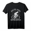Lustiges Radfahrer Spruch T-Shirt - Wofür Akku Wenn Beine Fahrrad, Perfekt für Mountainbike & Rennrad Liebhaber