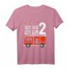 Kinder T-Shirt zum 2. Geburtstag mit Feuerwehrauto – Perfektes Geschenk für Jungen Feuerwehr-Fans