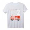 Kinder T-Shirt zum 2. Geburtstag mit Feuerwehrauto – Perfektes Geschenk für Jungen Feuerwehr-Fans