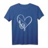 Love Notenschlüssel Querflöte T-Shirt – Lustiges Musiker-Design für Querflötenspieler, Lehrer & Orchestermitglieder
