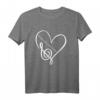 Love Notenschlüssel Querflöte T-Shirt – Lustiges Musiker-Design für Querflötenspieler, Lehrer & Orchestermitglieder