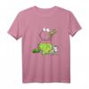 Lustiges Farbfrosch T-Shirt im Comic Stil - Buntes Tiermotiv für Kinder, Teens, Damen & Herren, perfektes Geschenk zu Weihnachten & Geburtstag