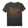 HapDuck DeLorean Gradient Line Art T-Shirt - Officially Licensed Jubiläumsdesign für Auto- und Nostalgiefans
