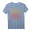 HapDuck DeLorean Gradient Line Art T-Shirt - Officially Licensed Jubiläumsdesign für Auto- und Nostalgiefans