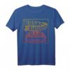 HapDuck DeLorean Gradient Line Art T-Shirt - Officially Licensed Jubiläumsdesign für Auto- und Nostalgiefans