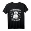 Gaming Nerd Geschenk für Zocker - Lustiges Katzen T-Shirt für Gamer, Streamer & Weihnachten