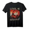 45. Geburtstag Jungen Video Gamer Level 45 Unlocked T-Shirt – Perfekt für Gaming-Party & LAN-Event