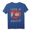 45. Geburtstag Jungen Video Gamer Level 45 Unlocked T-Shirt – Perfekt für Gaming-Party & LAN-Event