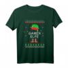 Gamer Elfe Weihnachtsoutfit Partnerlook Familie - Lustiges Weihnachts-T-Shirt für Kinder, Damen & Herren, perfekt zum Geschenke-Auspacken, Kekse Backen und Weihnachtsfeier