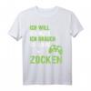 Ich liebe Zocken Gamer T-Shirt - Perfektes Geschenk für Zocker, Gamer und Computerfreaks mit coolem Design