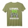 Level 10 Unlocked Gaming T-Shirt zum 10. Geburtstag - Lustiges Geschenk für Jungen, Mädchen, Damen und Herren mit Gaming Controller Design
