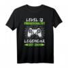 Lvl 12 Jahre Geburtstagsgeschenk für Jungen Gamer 2009 - Cooles Gaming Controller T-Shirt für den Kindergeburtstag