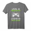 Lvl 12 Jahre Geburtstagsgeschenk für Jungen Gamer 2009 - Cooles Gaming Controller T-Shirt für den Kindergeburtstag