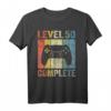 Gamer Level 50 Complete 50 Jahre T-Shirt – Lustiges Geburtstagsgeschenk für Männer zum 50. Geburtstag
