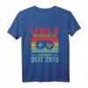 Kinder Gamer T-Shirt Level 8 freigeschaltet - Geburtstag Geschenk für Jungen und Mädchen, 8 Jahre alt, Legendär seit 2013