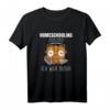 Homeschool Eule Gamer Homeschooling 2020/2021 Ich war dabei T-Shirt – Lustiges Back-to-School Design für Homeschooling Fans und Eltern
