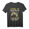 Level 12 Jahre Geburtstagsshirt für Junge Gamer - Legendär seit 2010, Gaming Controller Design, Perfekt für 12. Geburtstag & Zocker Party