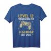 Level 12 Jahre Geburtstagsshirt für Junge Gamer - Legendär seit 2010, Gaming Controller Design, Perfekt für 12. Geburtstag & Zocker Party