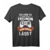 Ich liebe es Wenn Meine Freundin Mich Zocken Lässt T-Shirt - Lustiges Geschenk für Gamer zum Valentinstag & Geburtstag