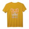 Gamer Zocker Cats And Gaming Katzen Und Games T-Shirt – Lustiges Geschenk für Videospieler, Nerds und Gaming Fans zu Geburtstag, Weihnachten & mehr