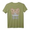 Gamer Zocker Cats And Gaming Katzen Und Games T-Shirt – Lustiges Geschenk für Videospieler, Nerds und Gaming Fans zu Geburtstag, Weihnachten & mehr