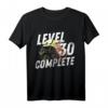 Level 30 Gamer Zocker T-Shirt - Lustiges Geburtstagsgeschenk für Männer und Frauen zum 30. Geburtstag im Retro Vintage Look